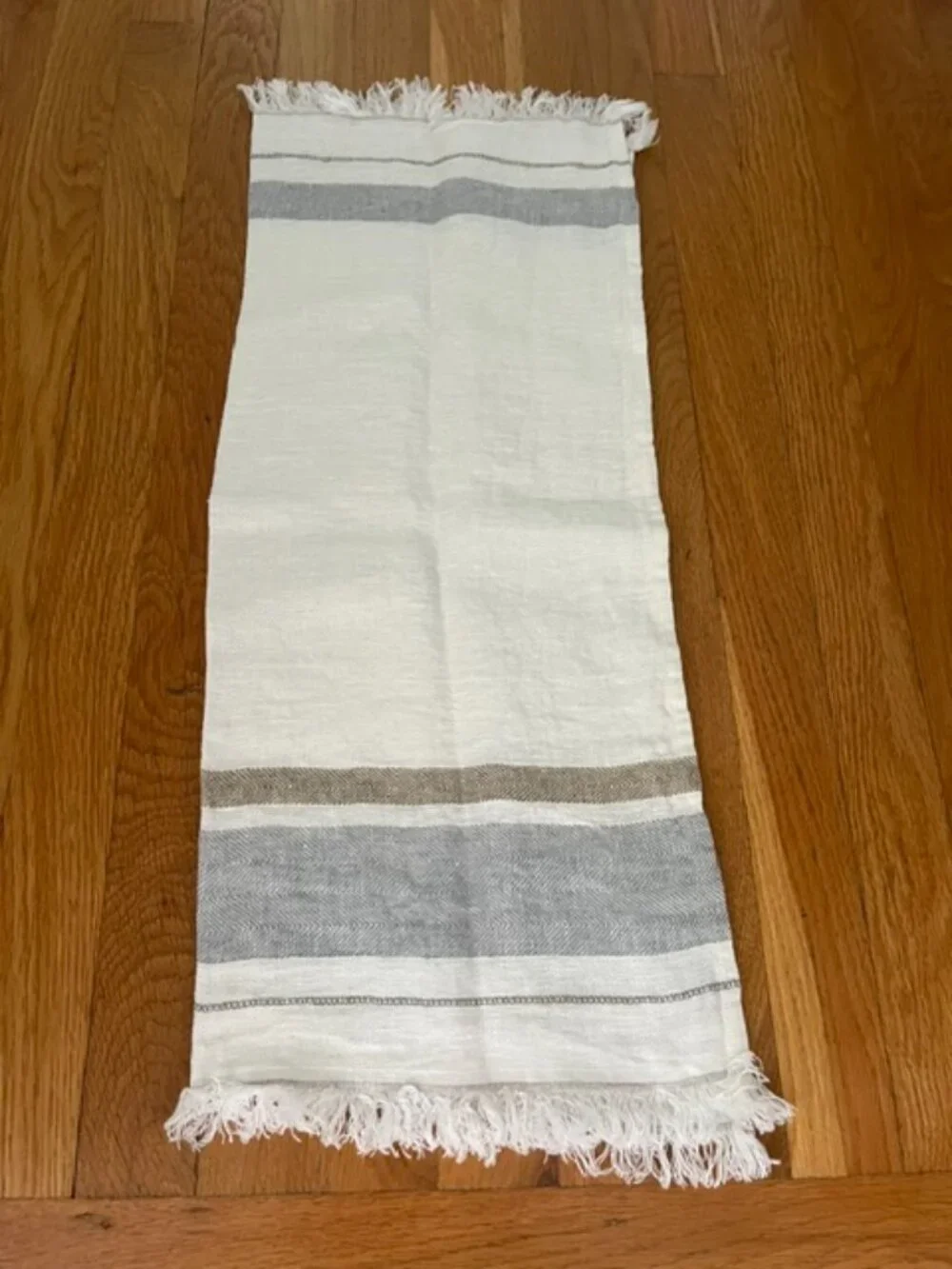 Libeco The Belgian Linen Towel Oyste Stripe 25
